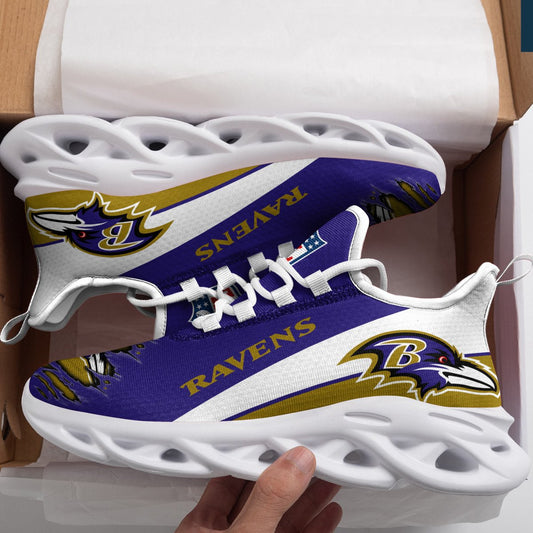 Ideafootwear Baltimore Ravens NFL Max Soul Shoes Sneakers For Men And Women