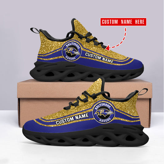 Ideafootwear Baltimore Ravens NFL Max Soul Shoes Sneakers For Men And Women