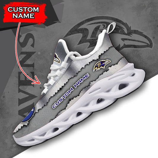 Ideafootwear Baltimore Ravens NFL Max Soul Shoes Sneakers For Men And Women
