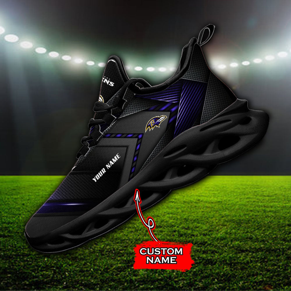 Ideafootwear Baltimore Ravens NFL Max Soul Shoes Sneakers For Men And Women