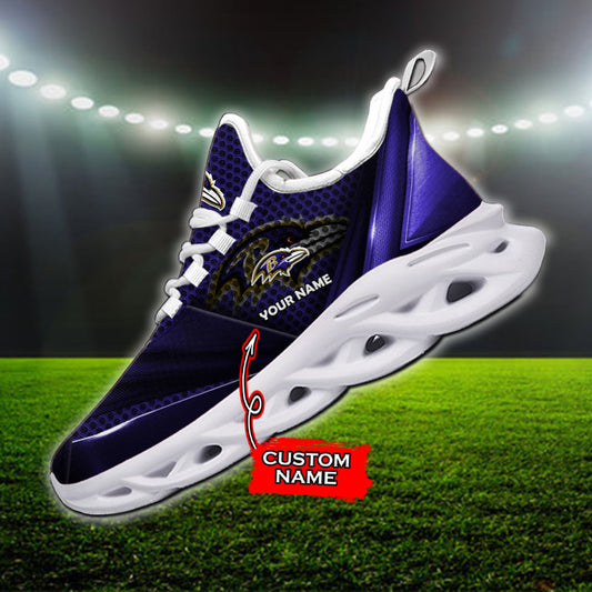 Ideafootwear Baltimore Ravens NFL Max Soul Shoes Sneakers For Men And Women