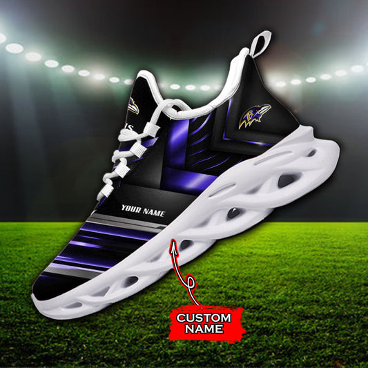 Ideafootwear Baltimore Ravens NFL Max Soul Shoes Sneakers For Men And Women