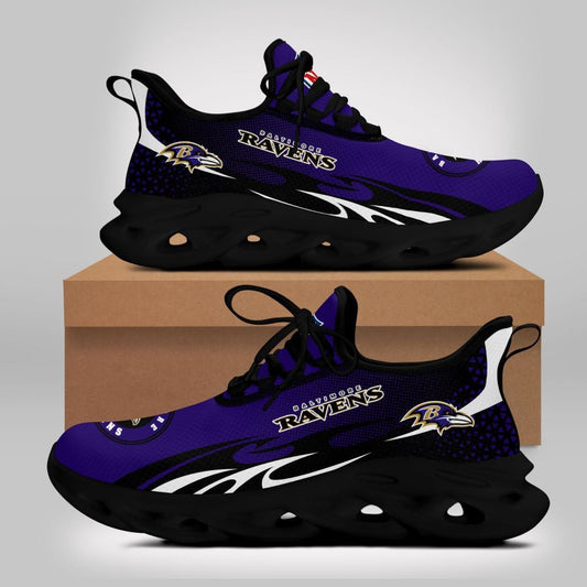 Ideafootwear Baltimore Ravens NFL Max Soul Shoes Sneakers For Men And Women
