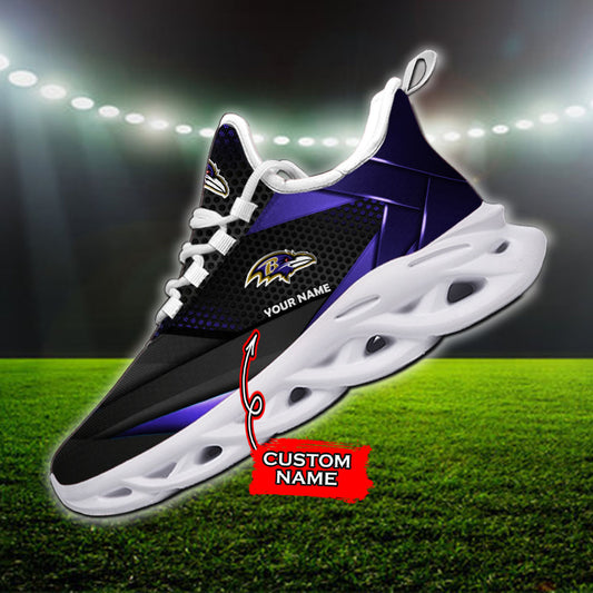 Ideafootwear Baltimore Ravens NFL Max Soul Shoes Sneakers For Men And Women