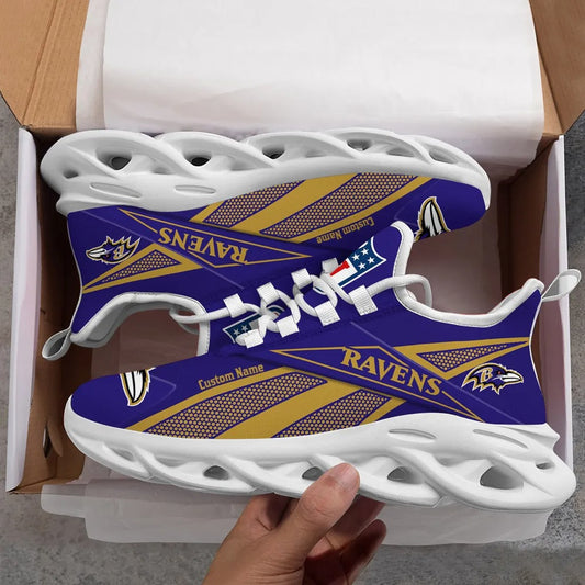 Ideafootwear Baltimore Ravens NFL Max Soul Shoes Sneakers For Men And Women