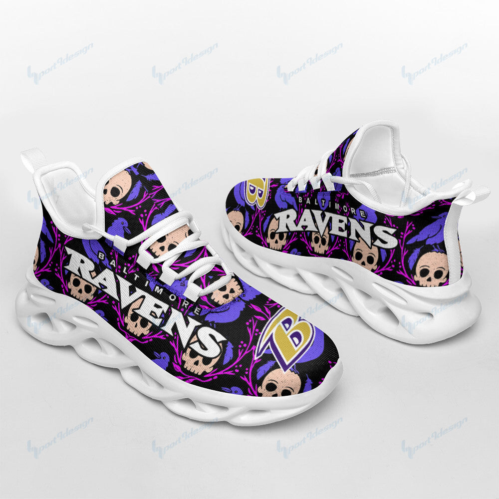 Ideafootwear Baltimore Ravens NFL Max Soul Shoes Sneakers For Men And Women