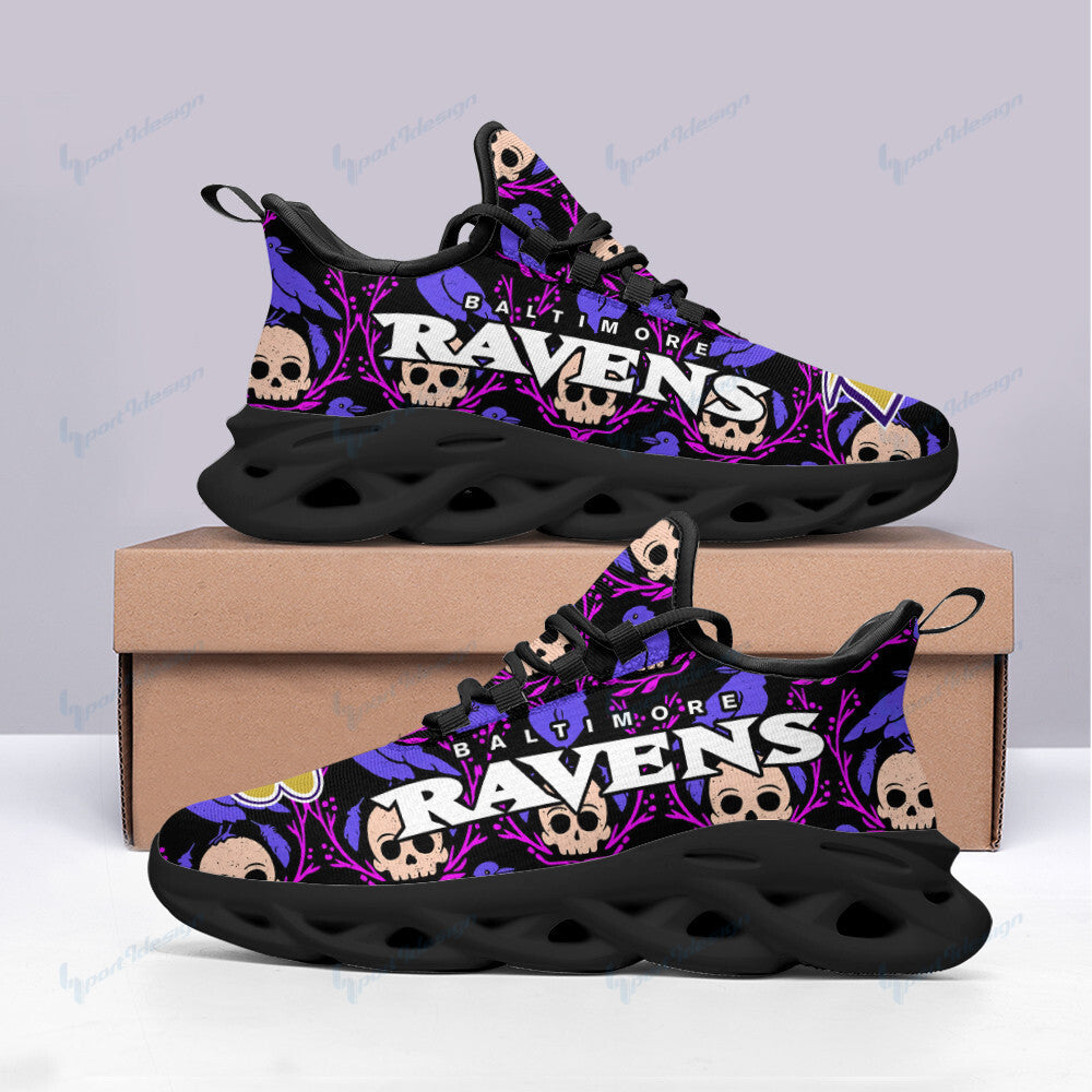 Ideafootwear Baltimore Ravens NFL Max Soul Shoes Sneakers For Men And Women