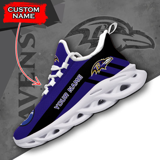 Ideafootwear Baltimore Ravens NFL Max Soul Shoes Sneakers For Men And Women