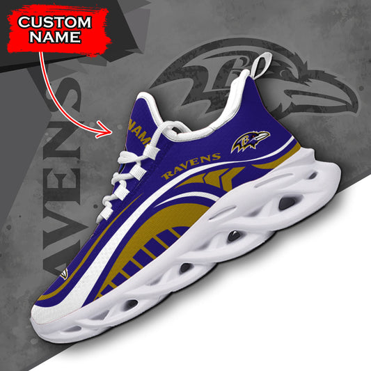 Ideafootwear Baltimore Ravens NFL Max Soul Shoes Sneakers For Men And Women