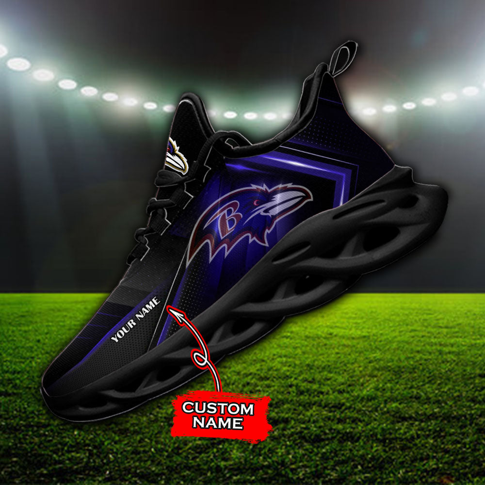 Ideafootwear Baltimore Ravens NFL Max Soul Shoes Sneakers For Men And Women