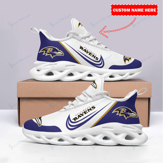 Ideafootwear Baltimore Ravens NFL Max Soul Shoes Sneakers For Men And Women