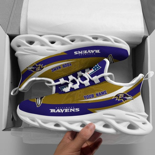 Ideafootwear Baltimore Ravens NFL Max Soul Shoes Sneakers For Men And Women