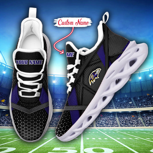 Ideafootwear Baltimore Ravens NFL Max Soul Shoes Sneakers For Men And Women