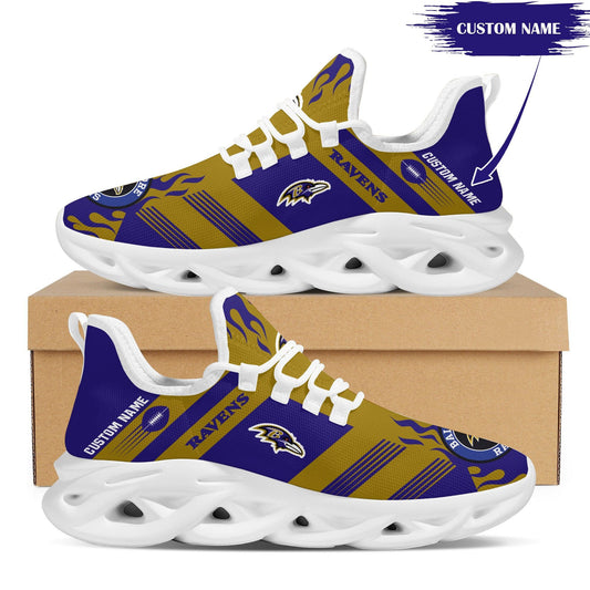 Ideafootwear Baltimore Ravens NFL Max Soul Shoes Sneakers For Men And Women