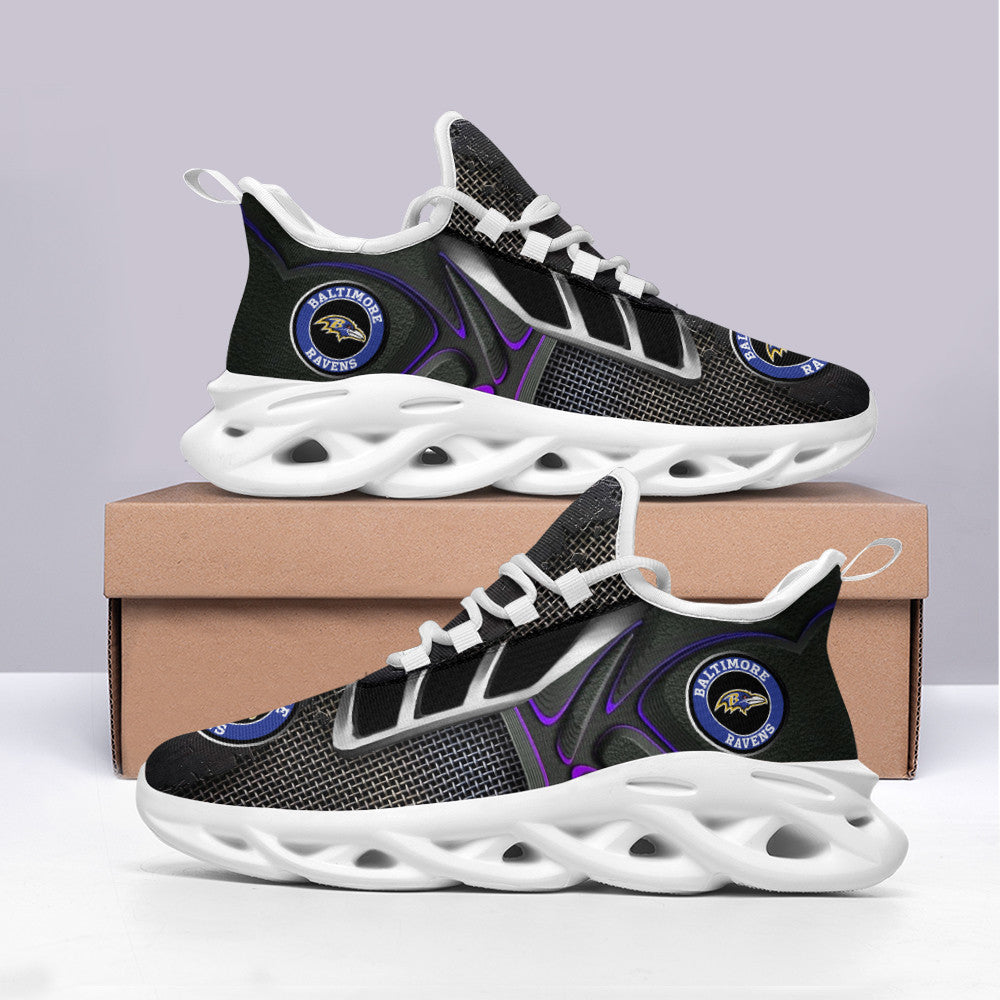 Ideafootwear Baltimore Ravens NFL Max Soul Shoes Sneakers For Men And Women