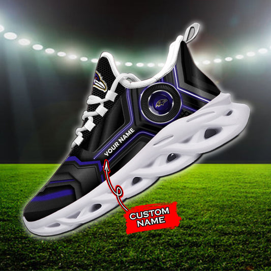 Ideafootwear Baltimore Ravens NFL Max Soul Shoes Sneakers For Men And Women