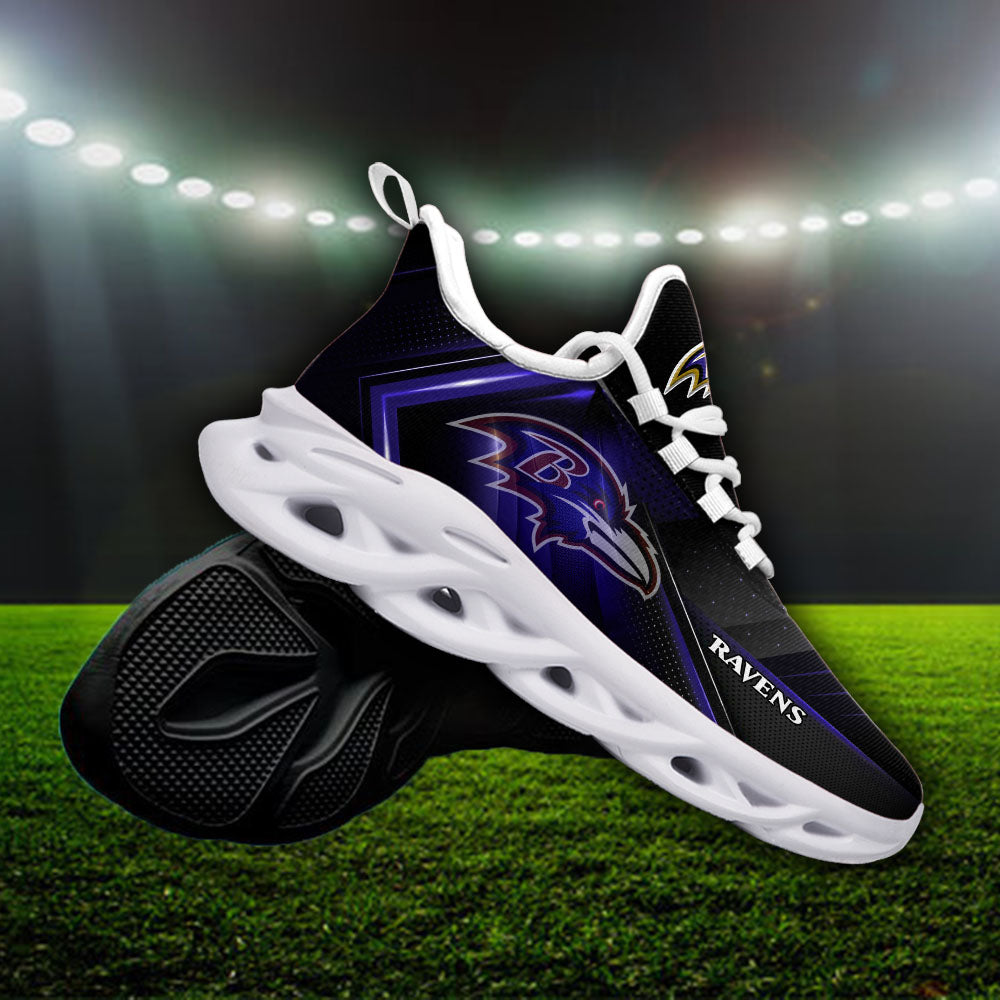 Ideafootwear Baltimore Ravens NFL Max Soul Shoes Sneakers For Men And Women