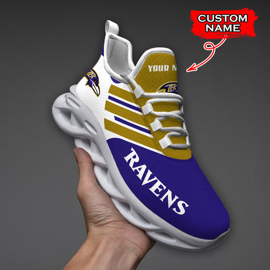 Ideafootwear Baltimore Ravens NFL Max Soul Shoes Sneakers For Men And Women