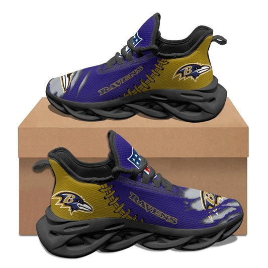 Ideafootwear Baltimore Ravens NFL Max Soul Shoes Sneakers For Men And Women