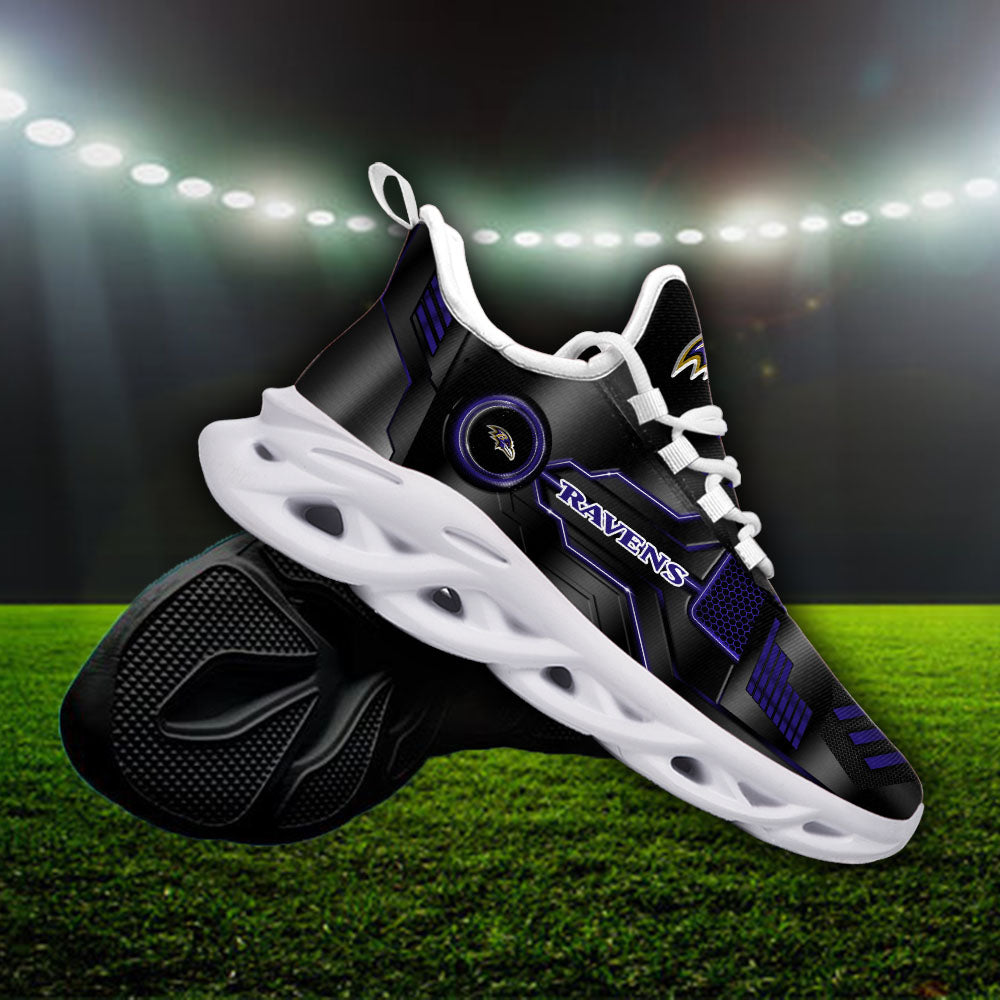 Ideafootwear Baltimore Ravens NFL Max Soul Shoes Sneakers For Men And Women