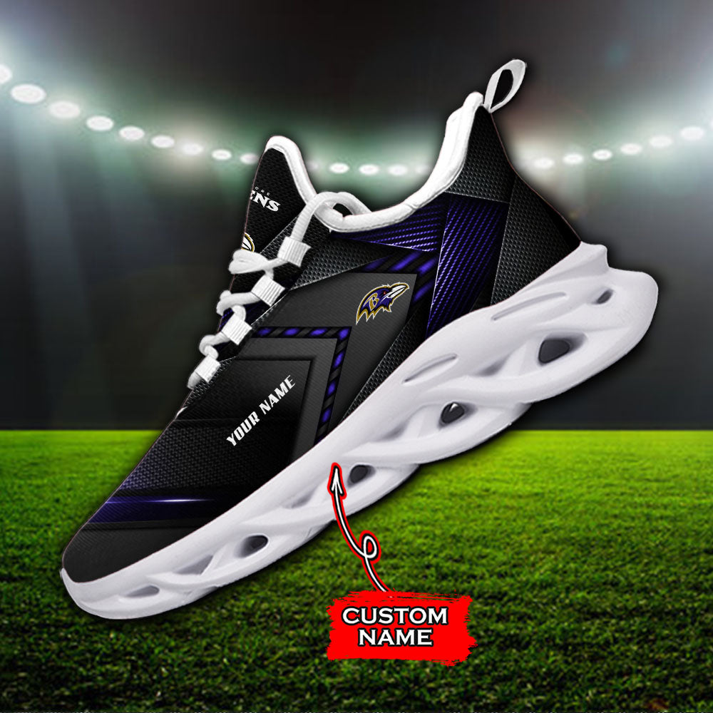 Ideafootwear Baltimore Ravens NFL Max Soul Shoes Sneakers For Men And Women