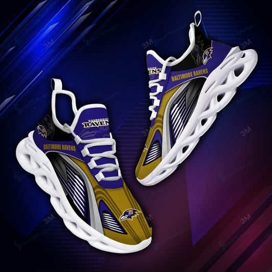 Ideafootwear Baltimore Ravens NFL Max Soul Shoes Sneakers For Men And Women