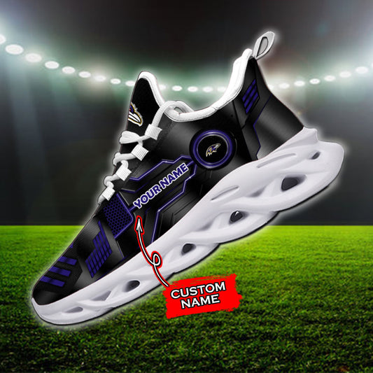 Ideafootwear Baltimore Ravens NFL Max Soul Shoes Sneakers For Men And Women