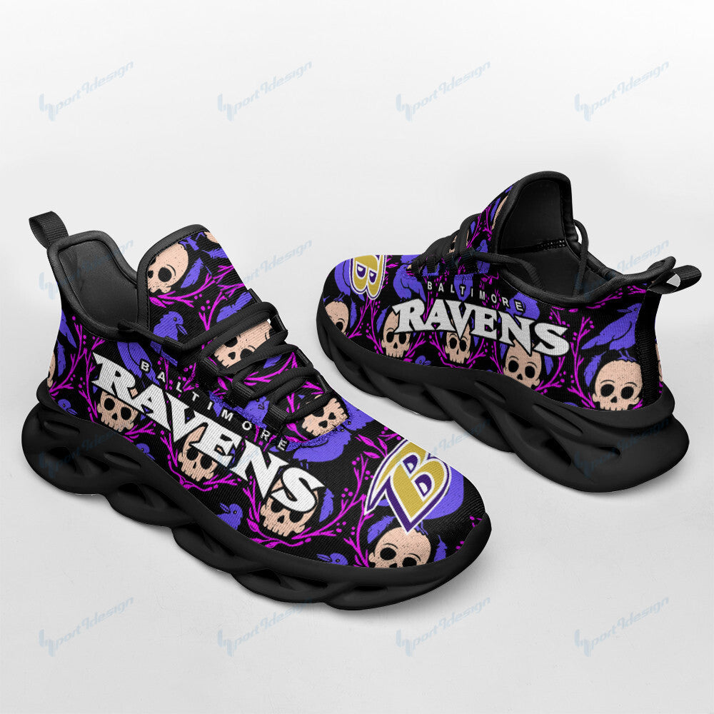 Ideafootwear Baltimore Ravens NFL Max Soul Shoes Sneakers For Men And Women
