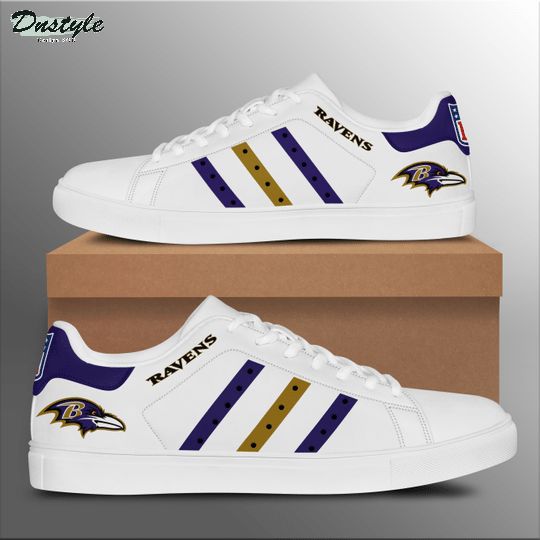 Ideafootwear Baltimore Ravens Skate Stan Shoes Sneakes For Men And Women