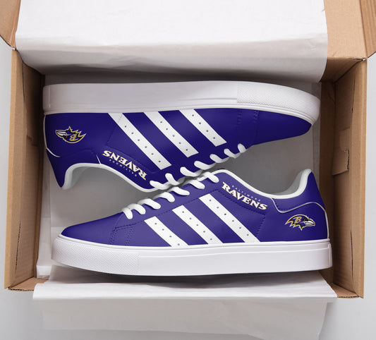 Ideafootwear Baltimore Ravens Skate Stan Shoes Sneakes For Men And Women