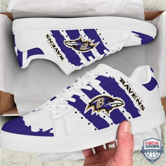 Ideafootwear Baltimore Ravens Skate Stan Shoes Sneakes For Men And Women