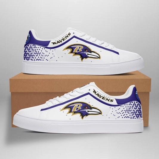 Ideafootwear Baltimore Ravens Skate Stan Shoes Sneakes For Men And Women