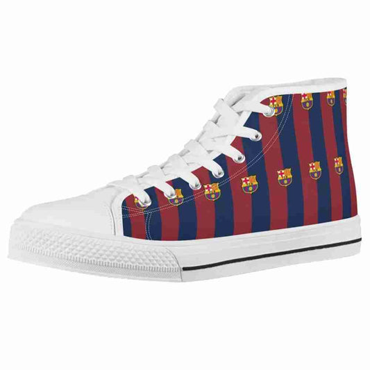 Ideafootwear Barcelona High Top Canvas Sneakers Shoes For Men And Women