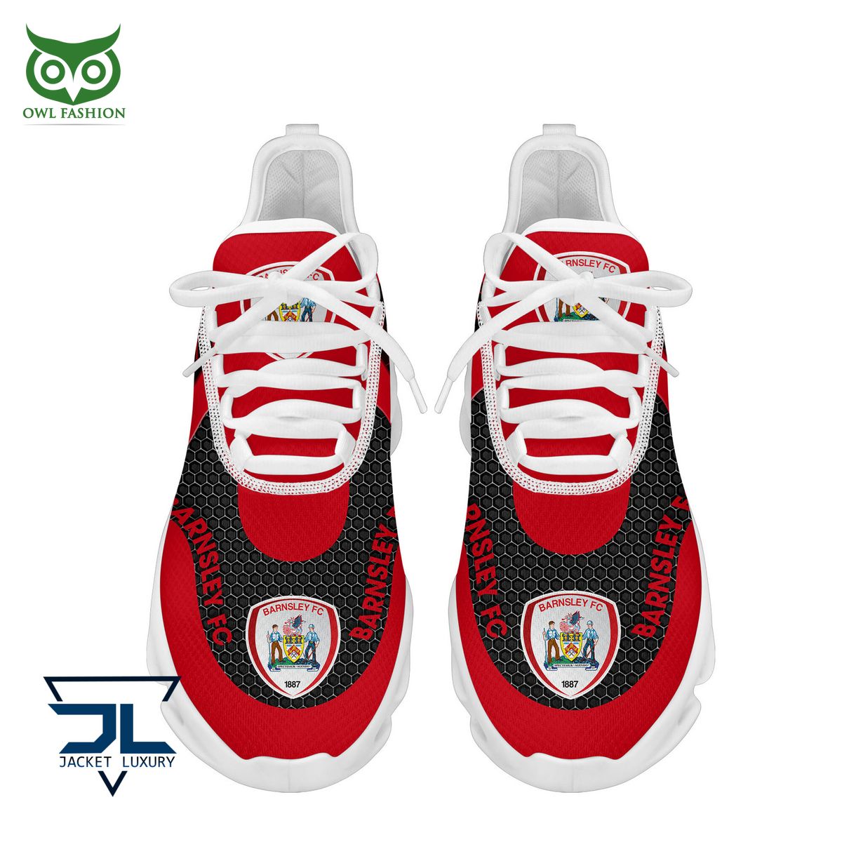 Ideafootwear Barnsley FC Max Soul Shoes Sneakers For Men And Women
