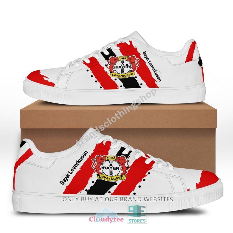 Ideafootwear Bayer 04 Leverkusen Skate Stan Shoes Sneakes For Men And Women