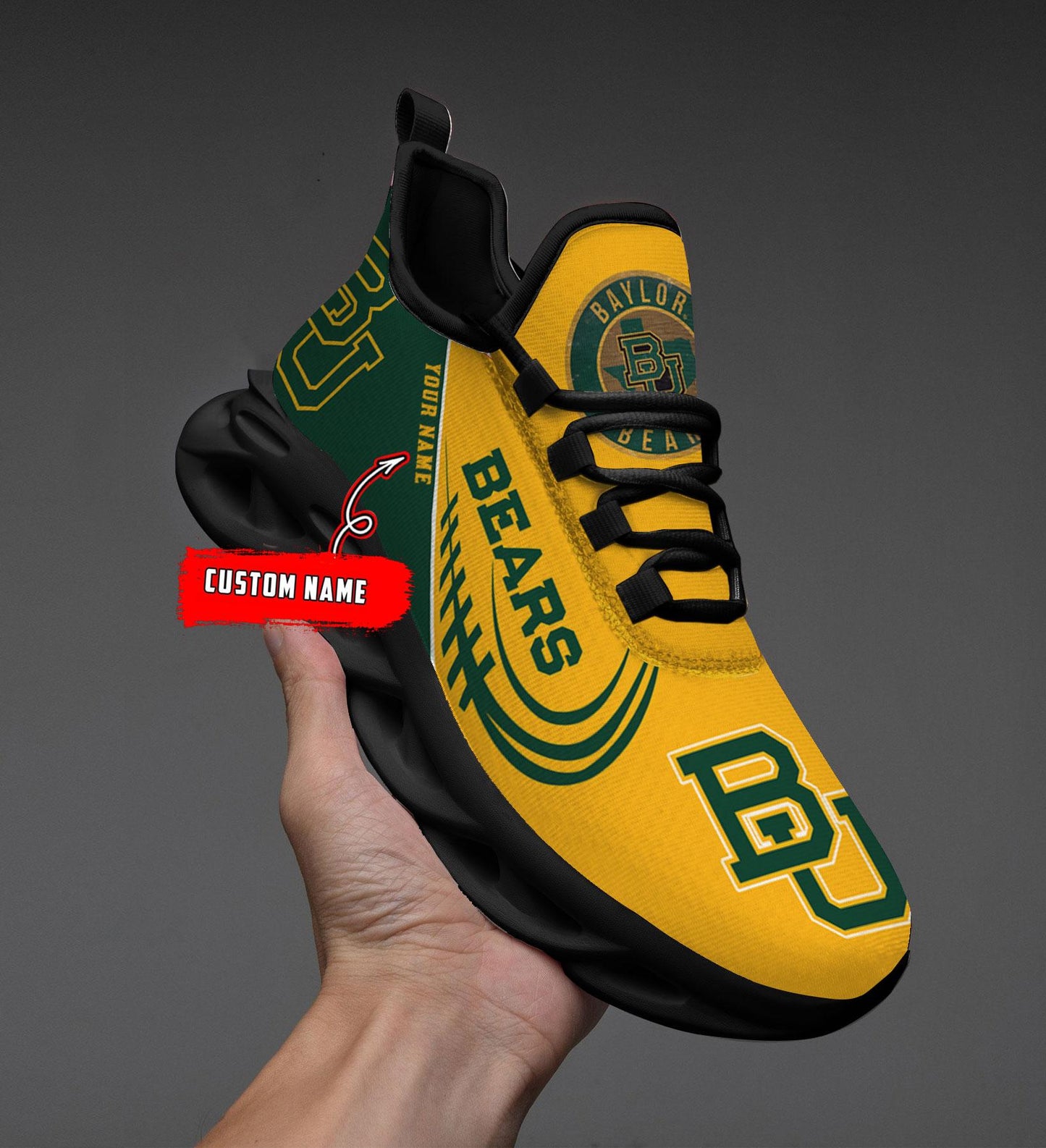 Ideafootwear Baylor Bears Max Soul Shoes Sneakers For Men And Women