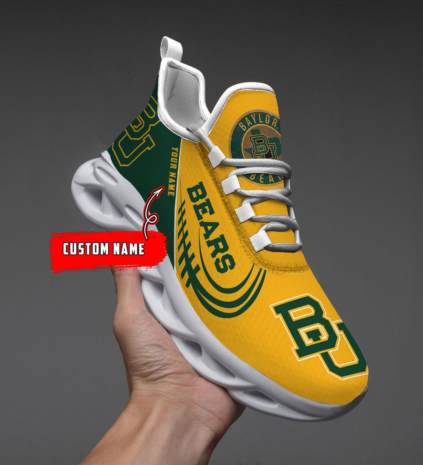 Ideafootwear Baylor Bears Max Soul Shoes Sneakers For Men And Women