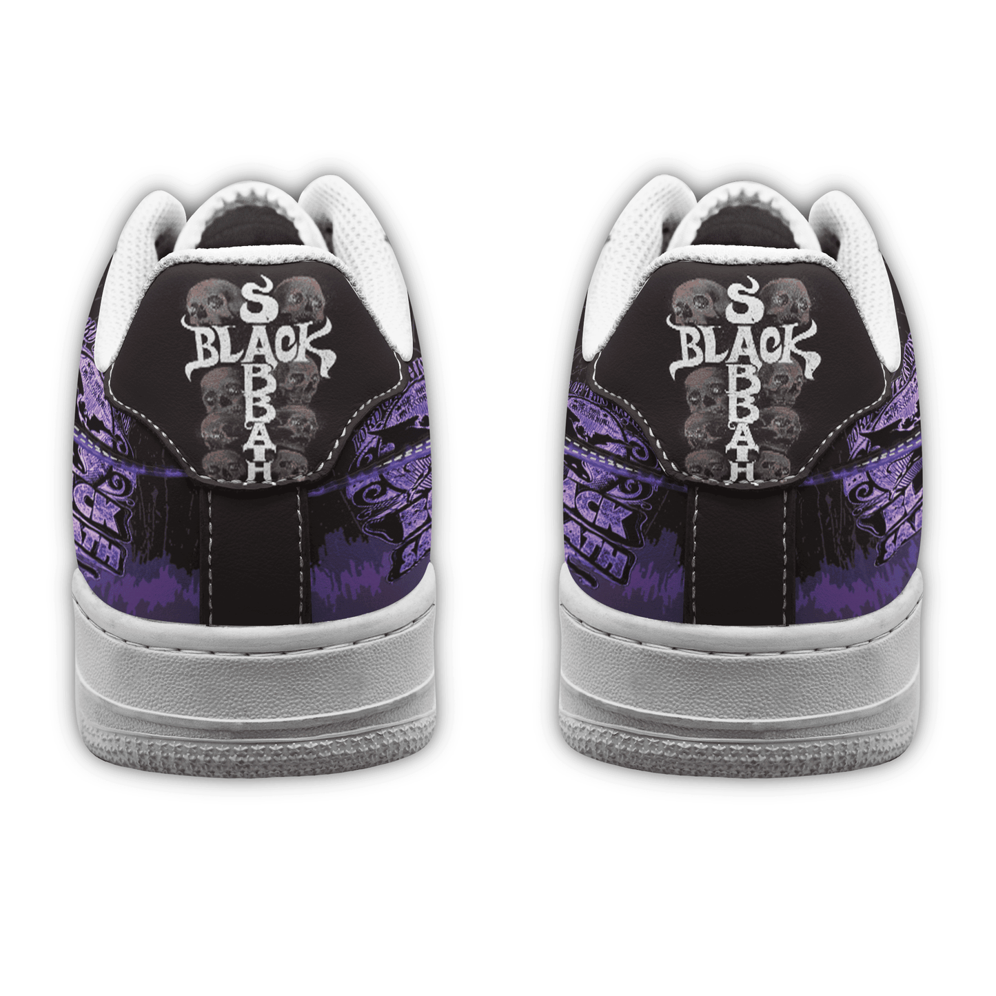 Ideafootwear Black Sabbath Air Low-Top Sneakers Shoes For Men And Women