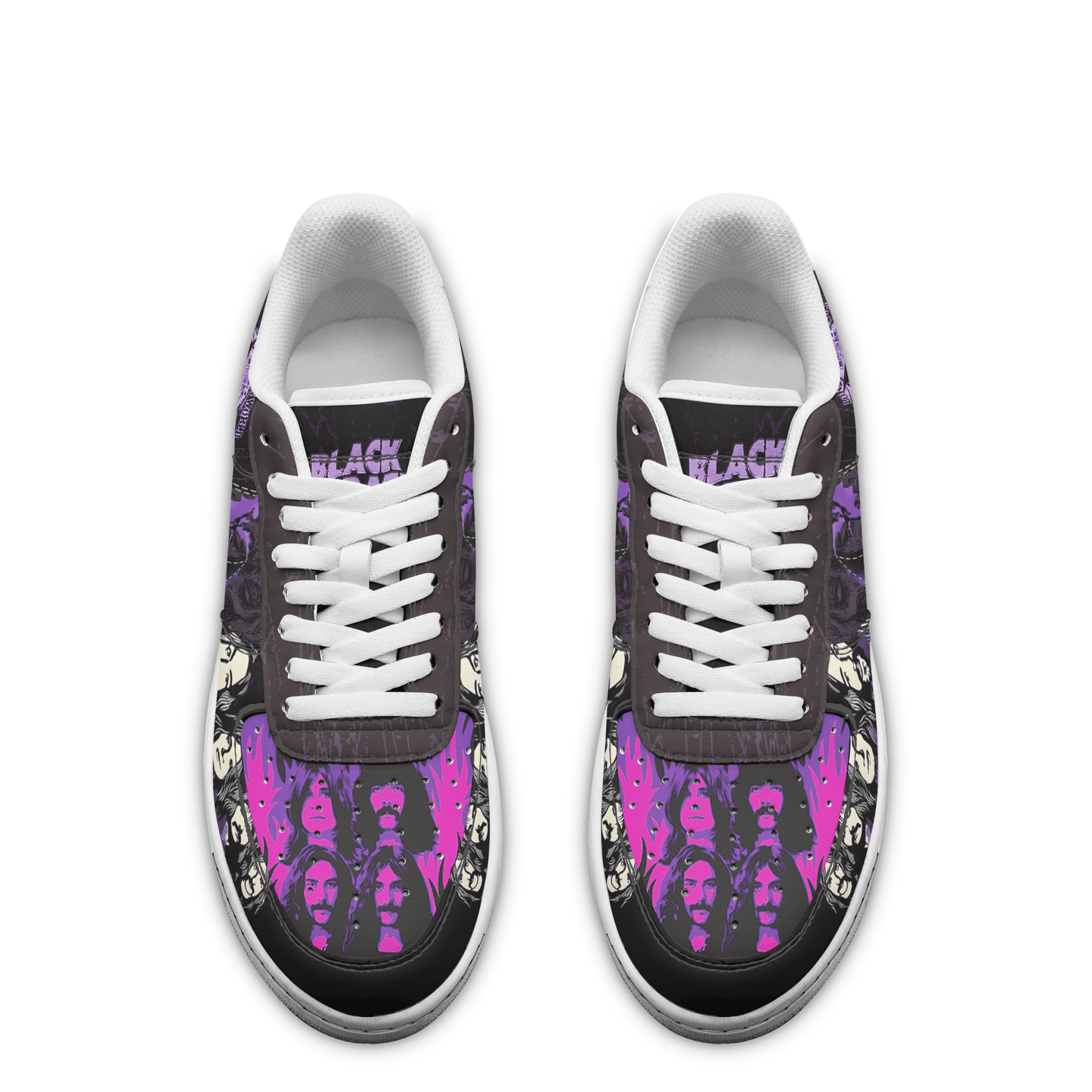 Ideafootwear Black Sabbath Air Low-Top Sneakers Shoes For Men And Women
