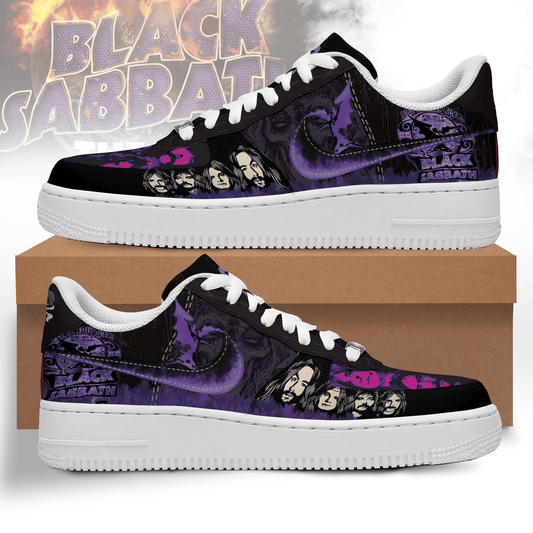 Ideafootwear Black Sabbath Air Low-Top Sneakers Shoes For Men And Women
