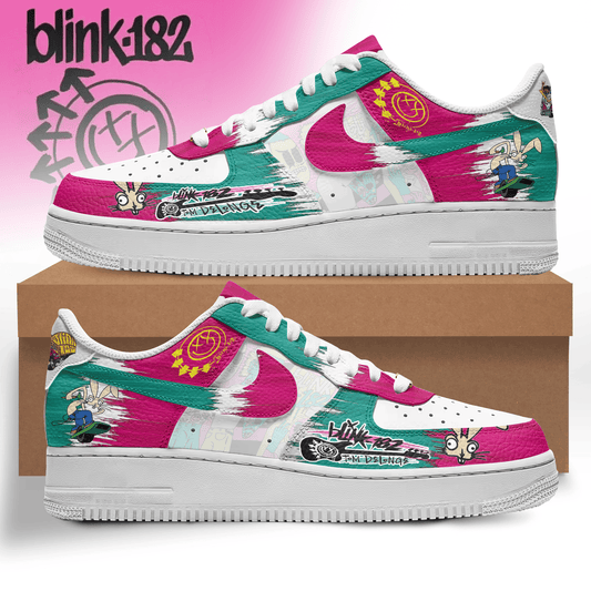 Ideafootwear Blink 182 Air Low-Top Sneakers Shoes For Men And Women