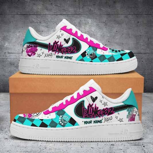 Ideafootwear Blink 182 Air Low-Top Sneakers Shoes For Men And Women