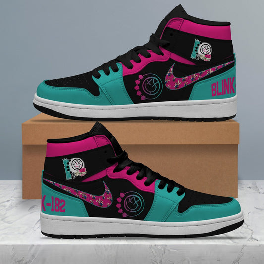 Ideafootwear Blink 182AJ1 High Sneakers Shoes For Men And Women