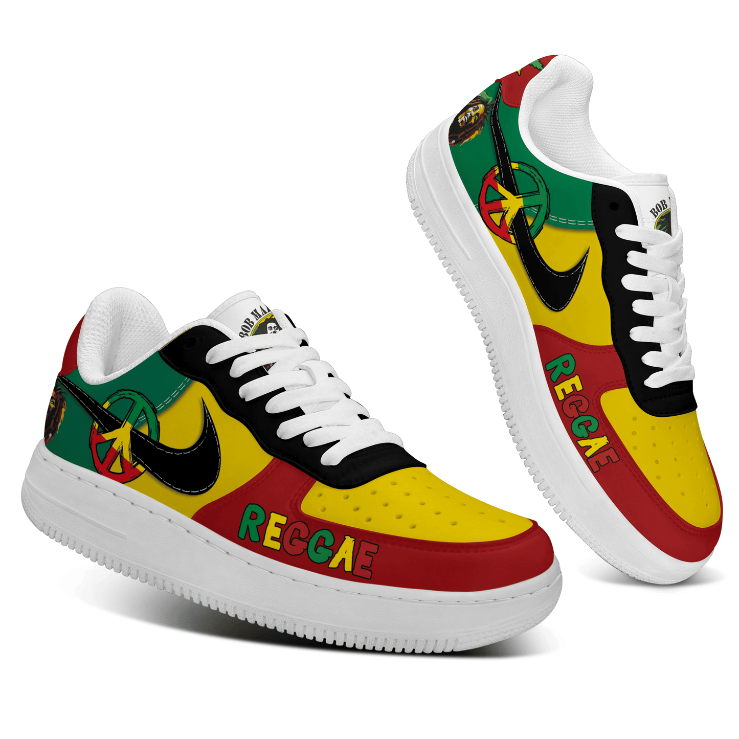 Ideafootwear Bob Marley Air Low-Top Sneakers Shoes For Men And Women