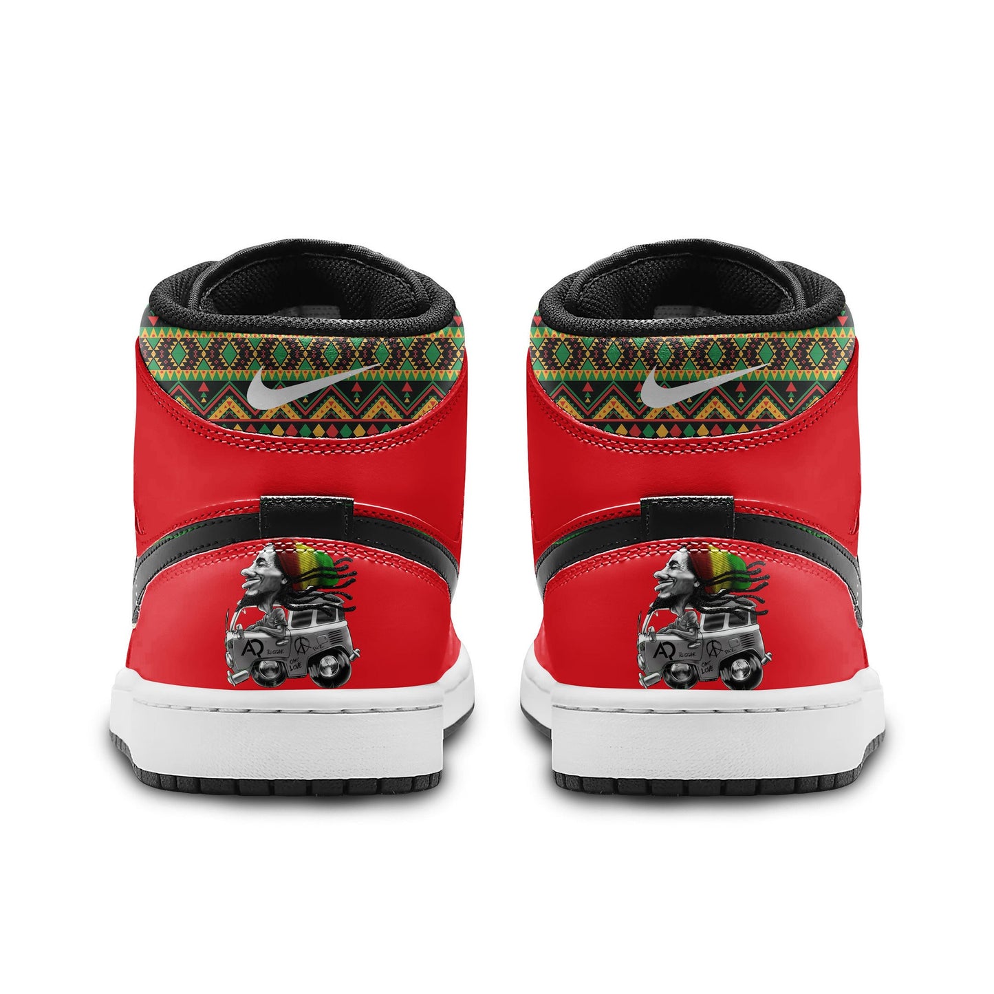 Ideafootwear Bob Marley AJ1 High Sneakers Shoes For Men And Women