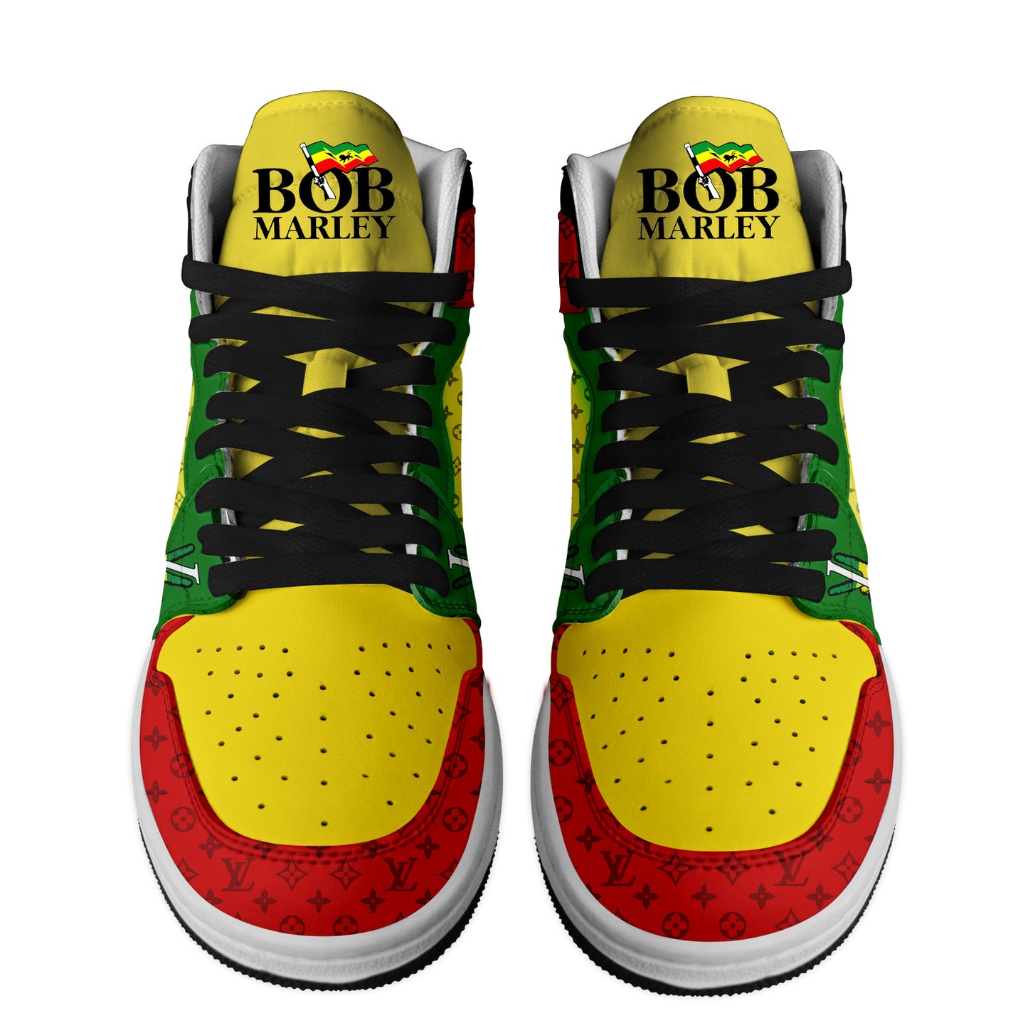 Ideafootwear Bob Marley AJ1 High Sneakers Shoes For Men And Women