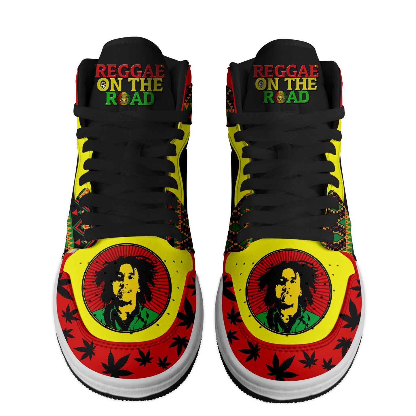 Ideafootwear Bob Marley AJ1 High Sneakers Shoes For Men And Women