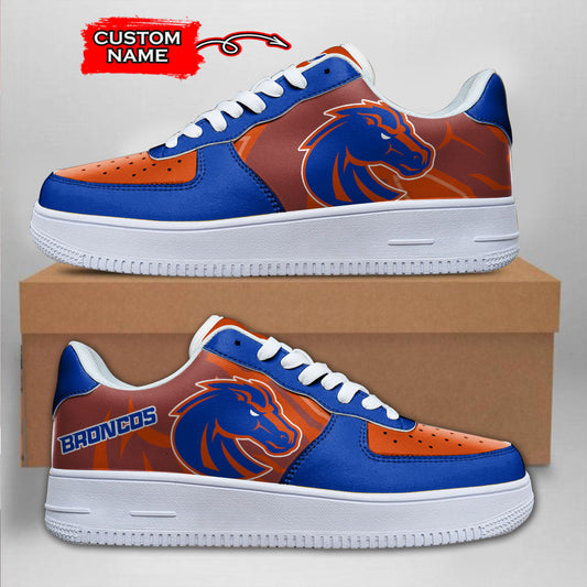 Ideafootwear Boise State Broncos NCAA Air Low-Top Sneakers Shoes For Men And Women
