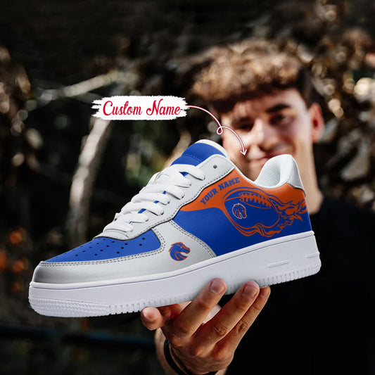 Ideafootwear Boise State Broncos NCAA Air Low-Top Sneakers Shoes For Men And Women