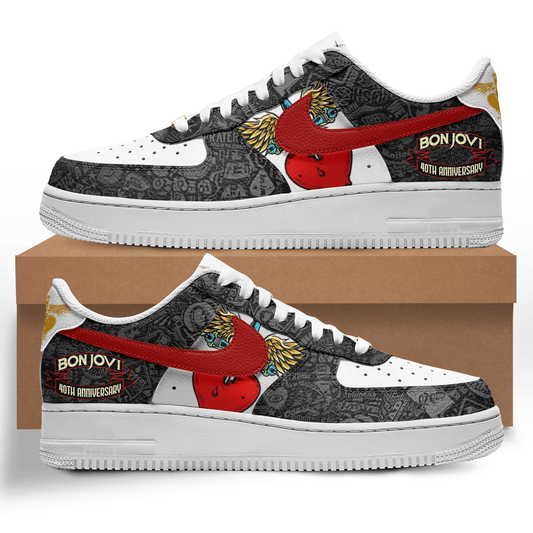 Ideafootwear Bon Jovi Air Low-Top Sneakers Shoes For Men And Women
